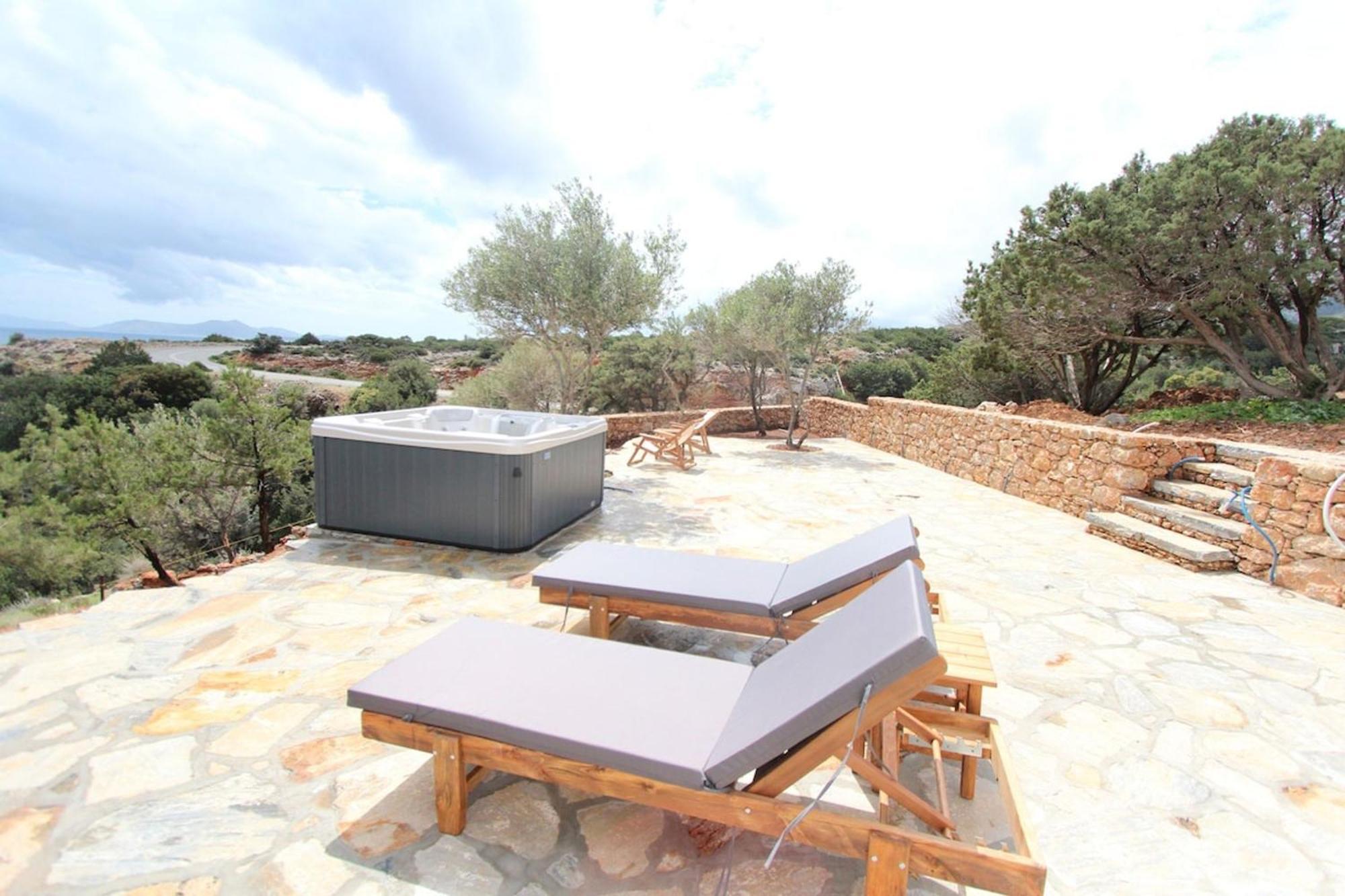 Villa Rouvis With Outdoor Hot Tub Ligaridia 外观 照片