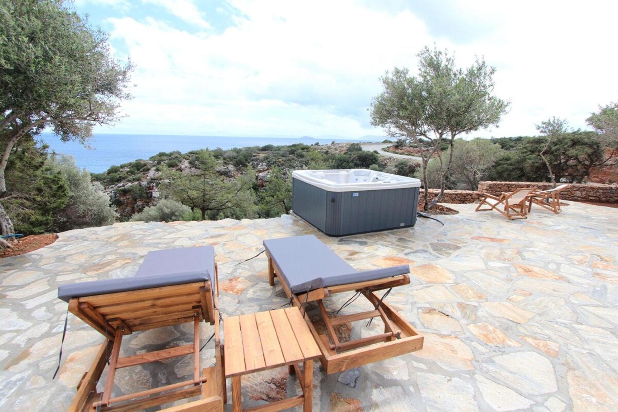Villa Rouvis With Outdoor Hot Tub Ligaridia 外观 照片