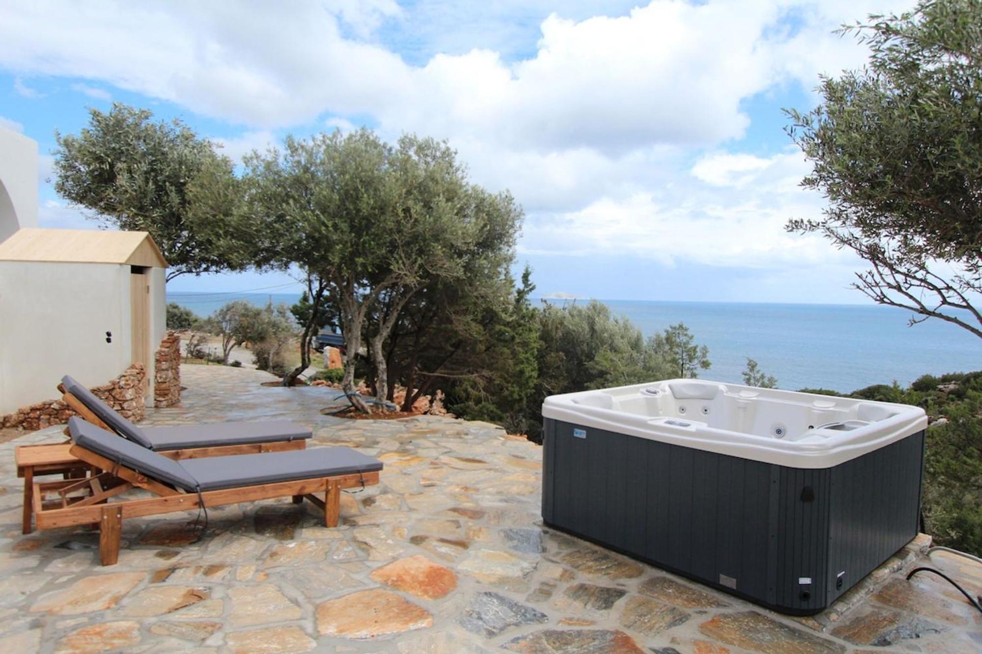 Villa Rouvis With Outdoor Hot Tub Ligaridia 外观 照片